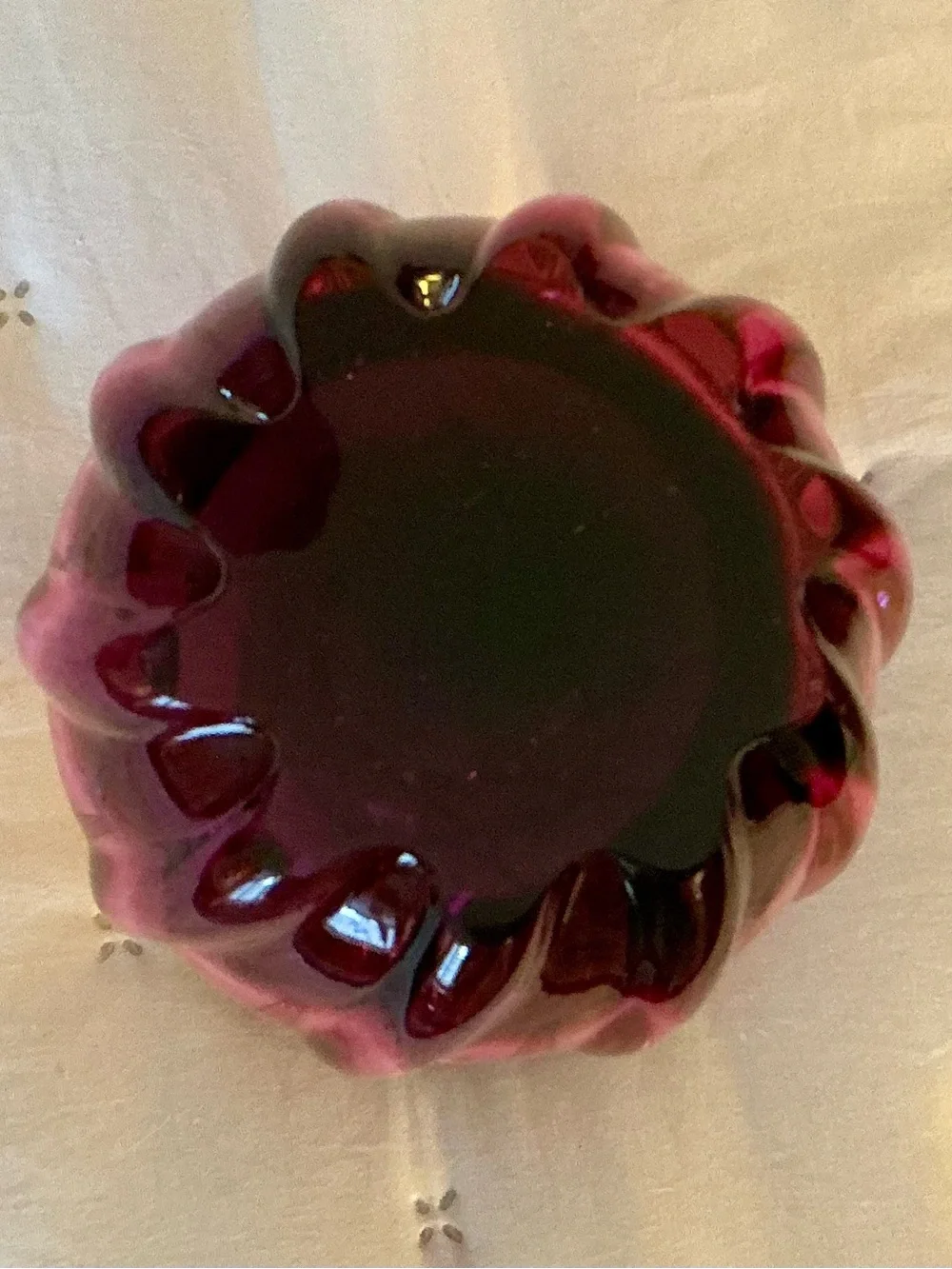 Vintage Mid Century Chribska Art Glass Vase